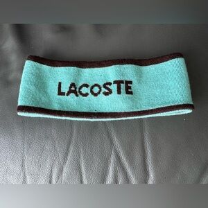 Black and blue Lacoste ear warmer